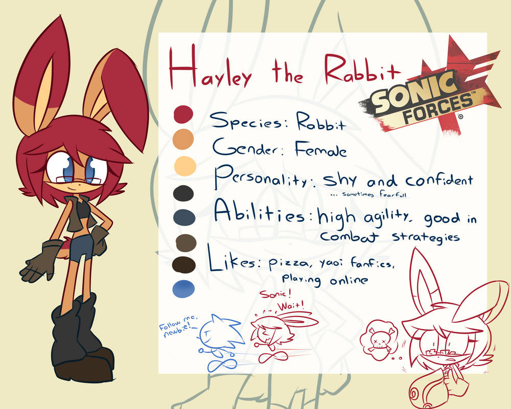 Sonic Forces OC : Hayley the Rabbit : by LuckyClau on DeviantArt