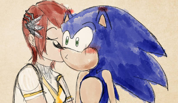 Elise and Sonic in Love by AngelOfStrenght on DeviantArt