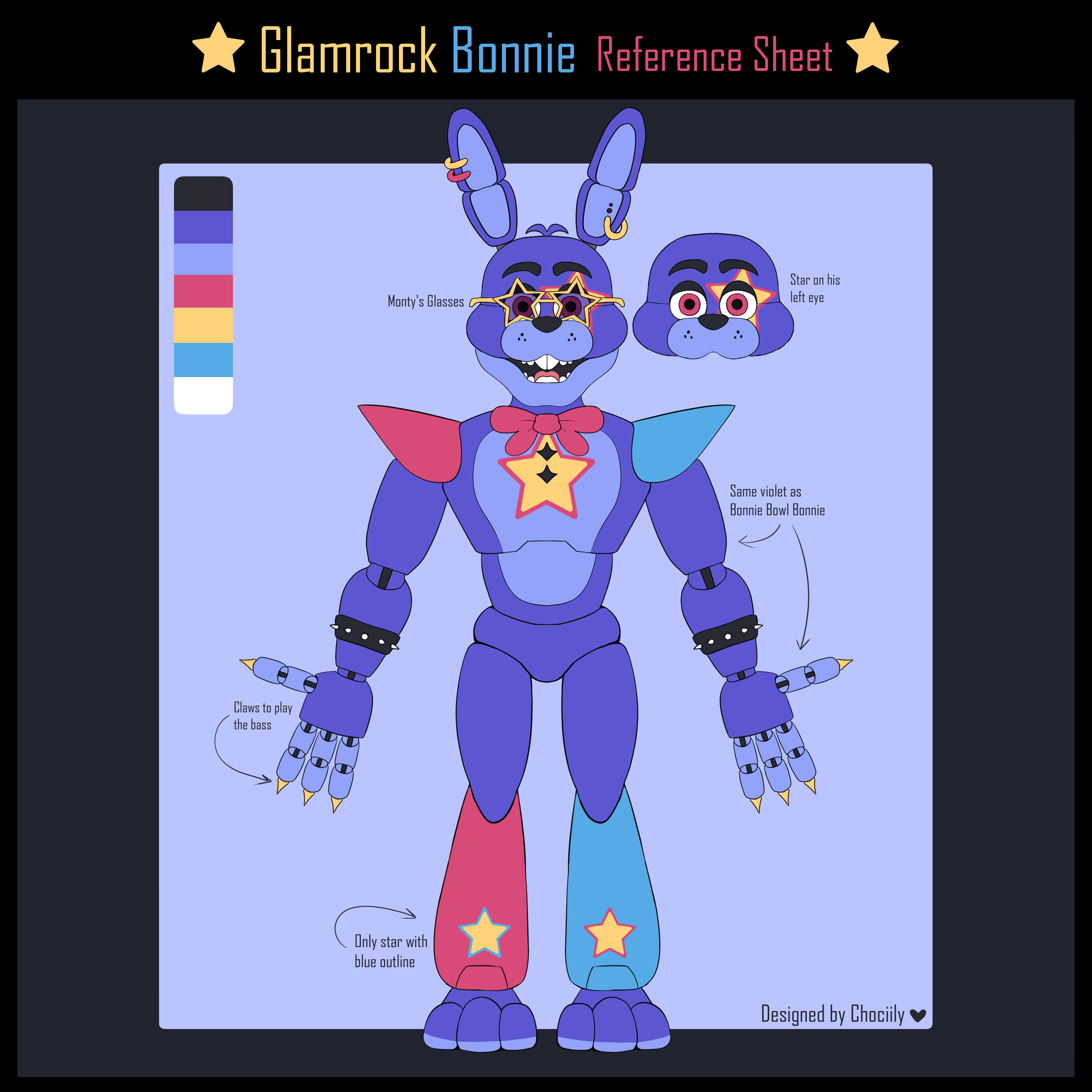 Presenting Glamrock Bonnie, now in full! (Model by Me) :  r/fivenightsatfreddys