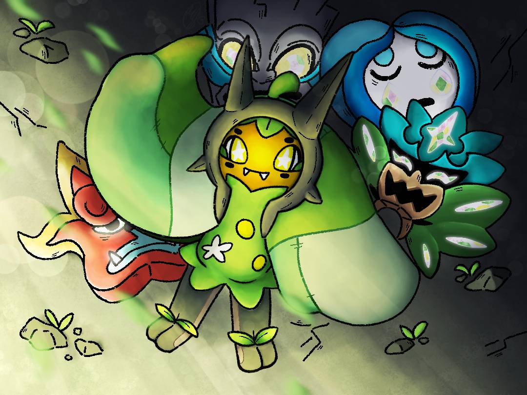 Ogerpon And Her Masks By MJTJ115 On DeviantArt ogerpon-and-her-masks-by-mjtj115-on-deviantart