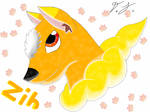 Zin (new digital art style test) by ElrokFoxx