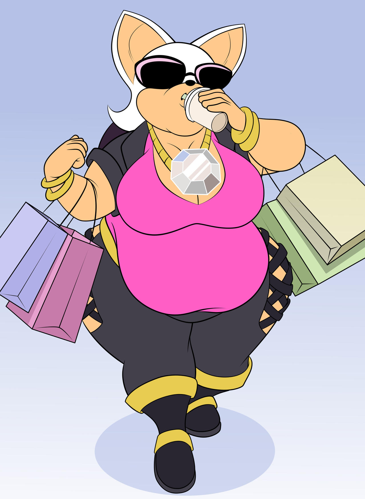 Rouge Hits It Big 2 by disguting on DeviantArt