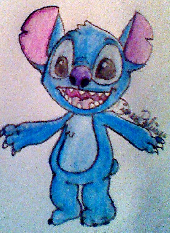 My first Disney Artwork: Stitch