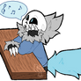 He is singing somewhere else .:Undertale AU:.