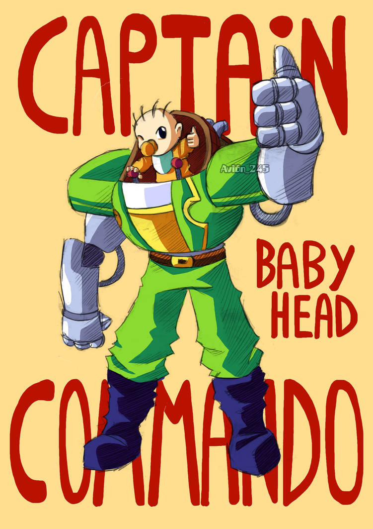 9- Captain Commando - Baby Head by Avion245 on DeviantArt