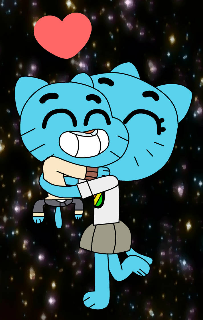 Gumball And Nicole Hug By FunForest On DeviantArt gumball-and-nicole-hug-by-funforest-on-deviantart