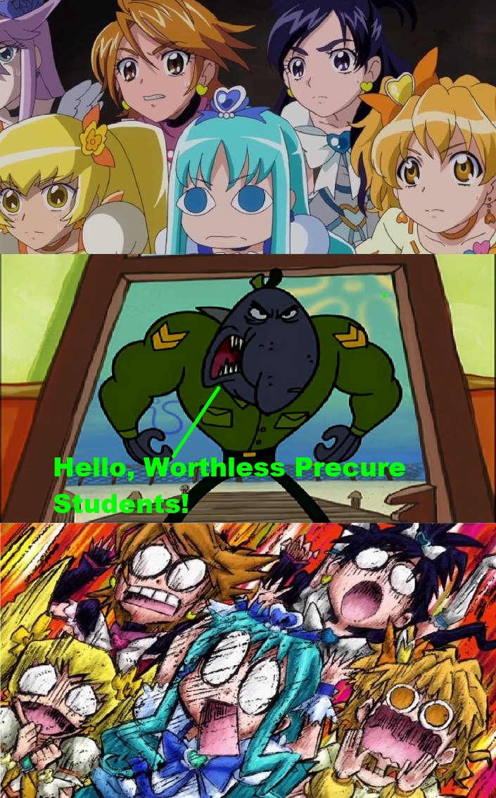 Precure Is Scared Of Sergeant Roderick by pharrel3009 on DeviantArt