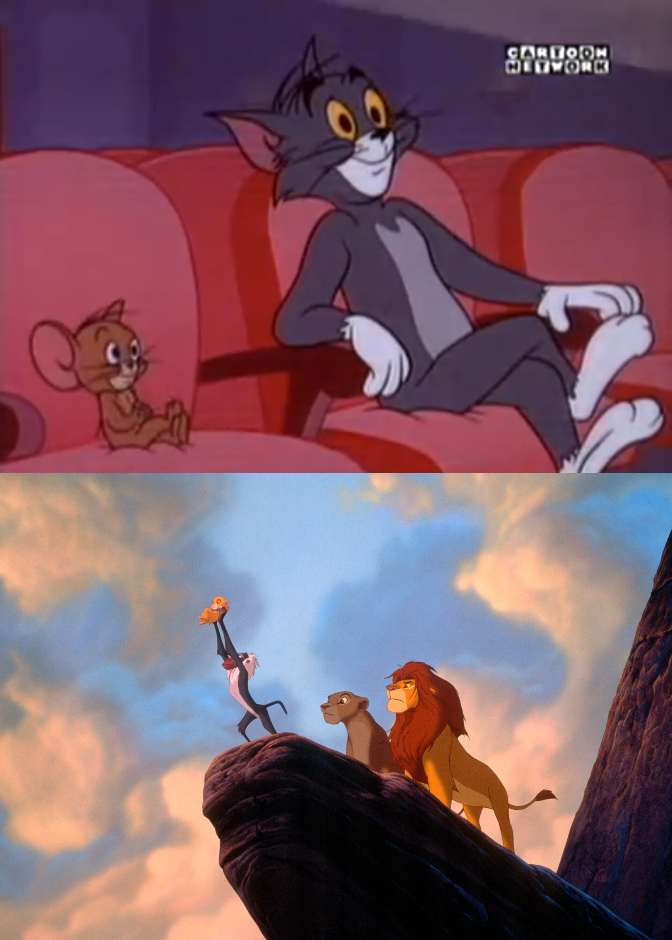 tom and jerry watch the lion king by