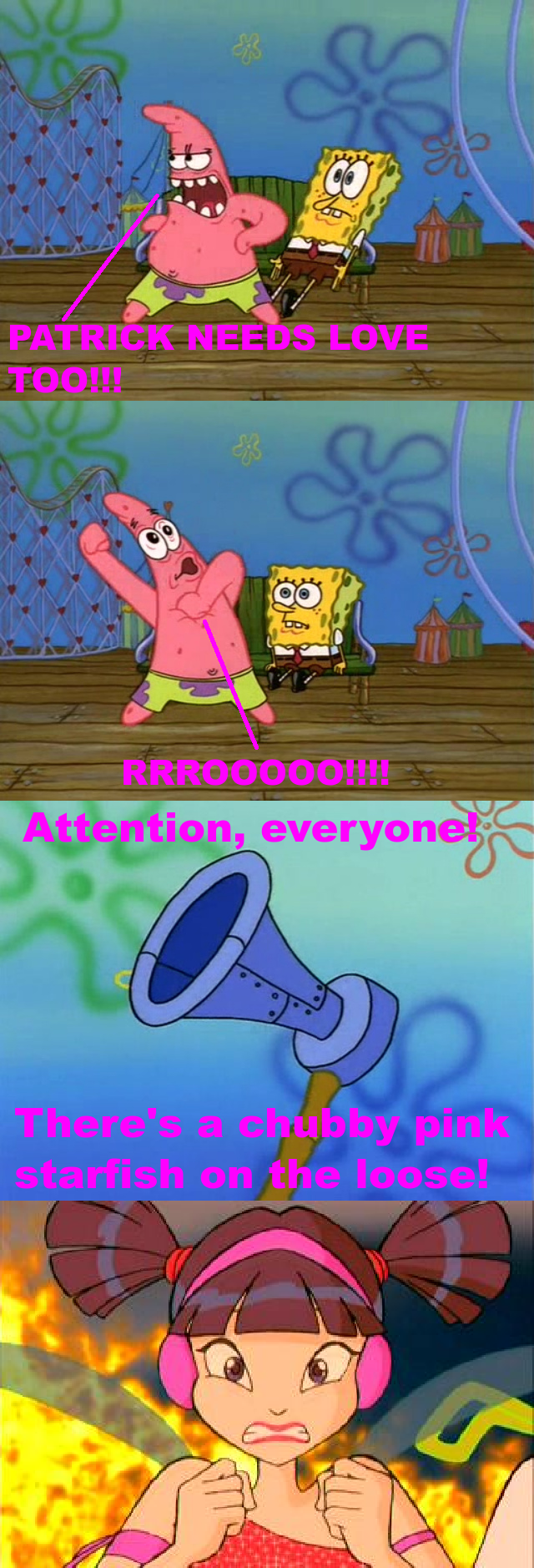 Patrick Rageing The Announcer Warns Musa Of Raging Patrick by pharrel3009 on DeviantArt