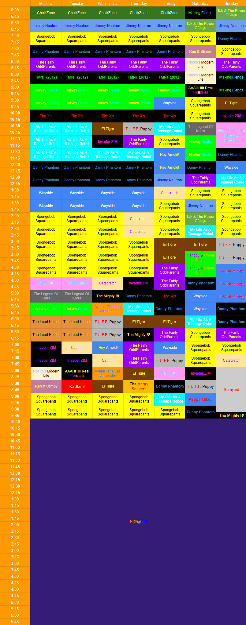 My Very Own Nickelodeon Schedule By Pharrel3009 On DeviantArt my-very-own-nickelodeon-schedule-by-pharrel3009-on-deviantart