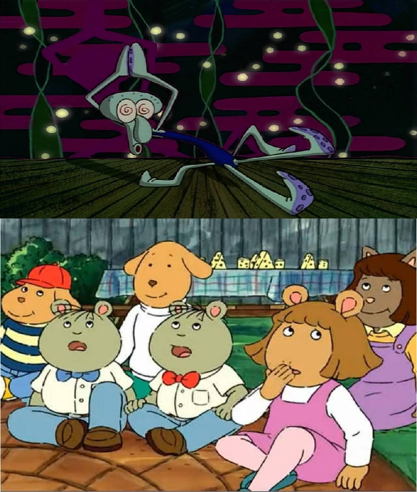 DW And Friends Watch Squidward's Gogo Dance by pharrel3009 on DeviantArt