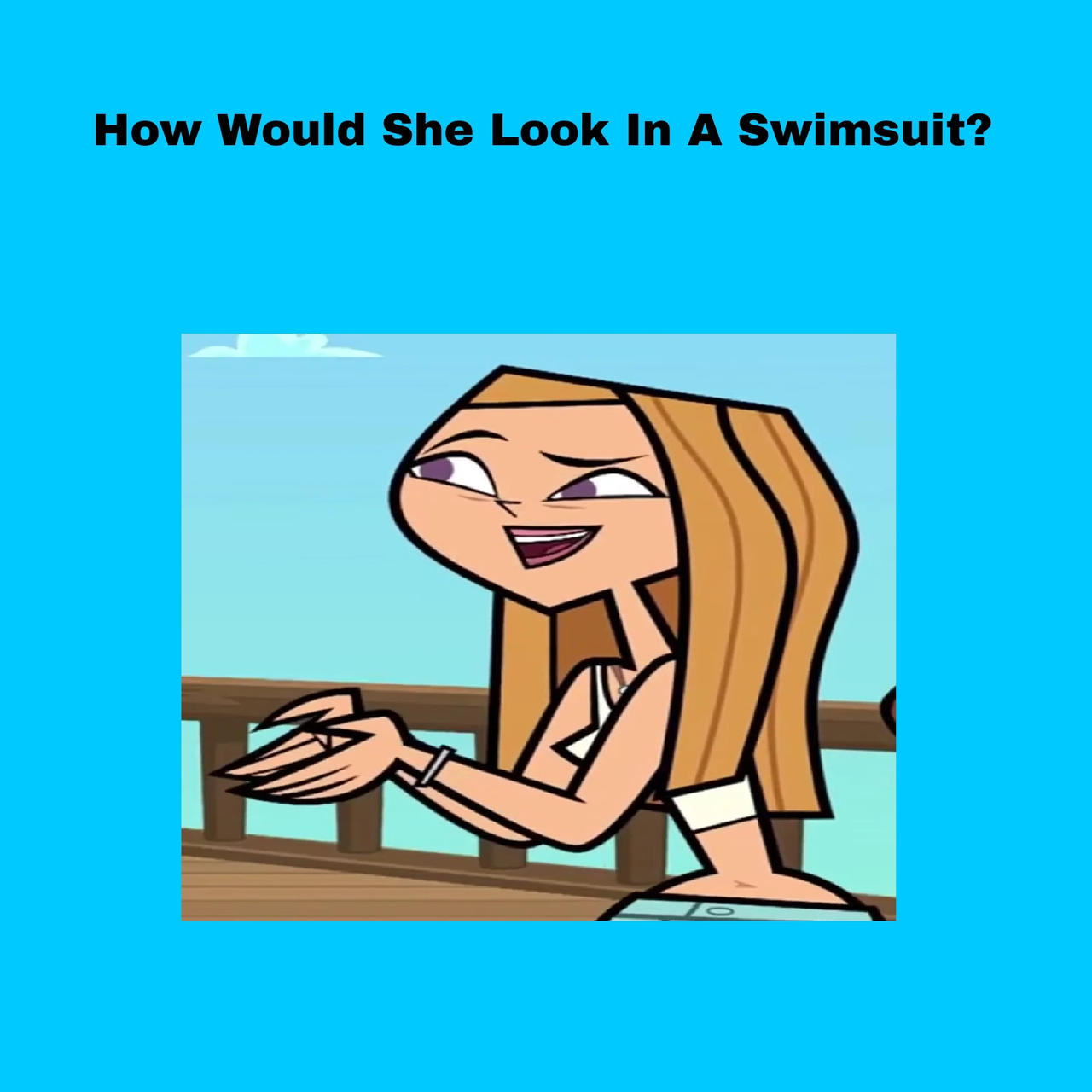 Here's a better look at the swimsuits of the Total Drama Island