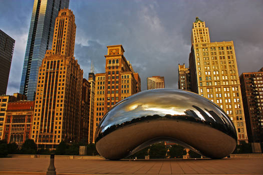 Chicago Bean at Sunrise