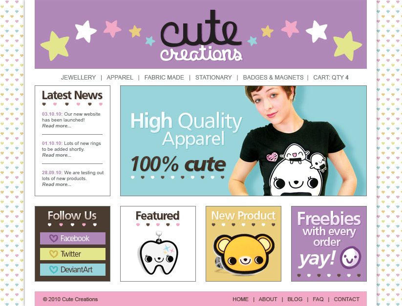 CUTE CREATIONS: Website