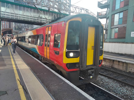 EMR 158 788 at Manchester Oxford Road