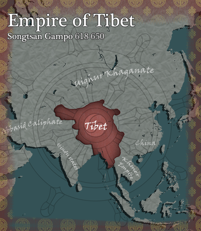 Tibet Civilization V Map Art