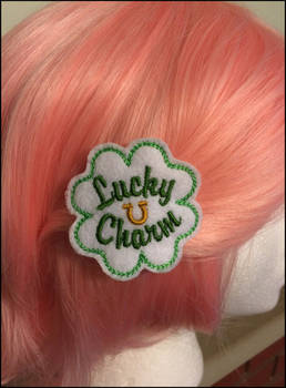 Lucky Charm Felt Hair Clips