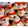 Cutie Snowman Cupcakes