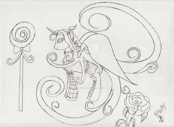 Cecila Lover's Characture as a pony.