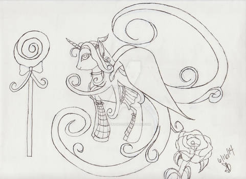 Cecila Lover's Characture as a pony.