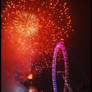 Fireworks on the London Eye