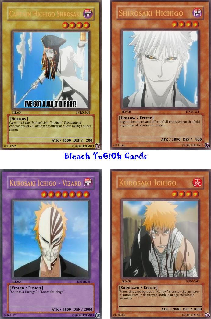Bleach YuGiOh Cards by FFXFan13 on DeviantArt Bleach YuGiOh Cards by FFXFan13 on DeviantArt
