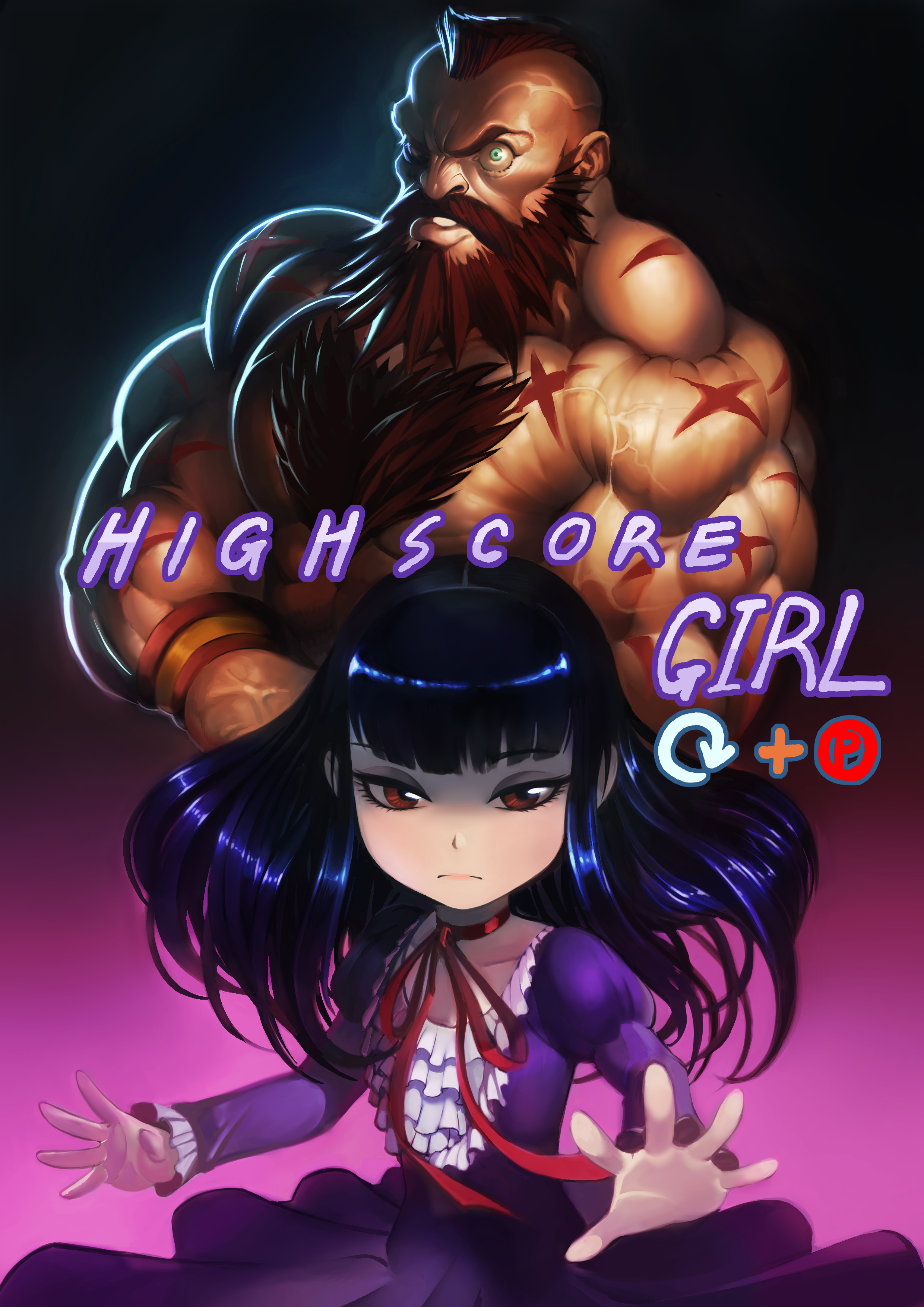 Зангиев и Акира Оно из аниме "Девчонка не промах" (High score girl)