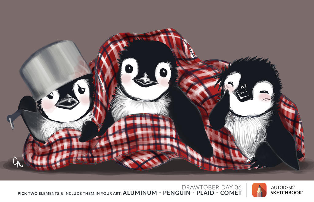 Penguin Trio by SurrealMime on DeviantArt