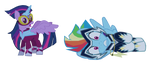 Twilight Sparkle and Rainbow Dash by BenPictures1