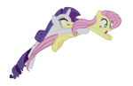 Rarity and Fluttershy getting sucked in by BenPictures1