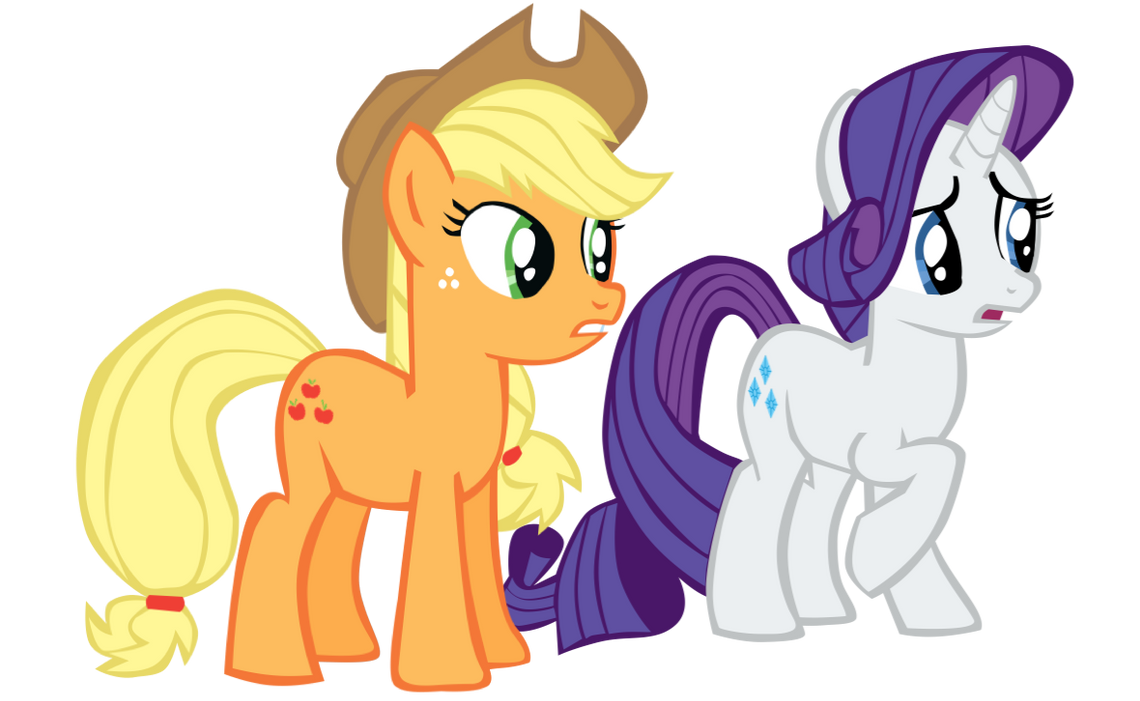 Applejack and Rarity by BenPictures1 on DeviantArt