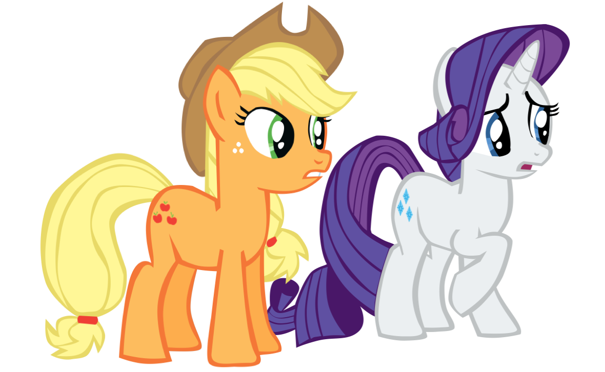 Applejack and Rarity by BenPictures1 on DeviantArt
