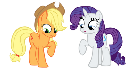 Rarity with Applejack on RarityRarityRarity - DeviantArt