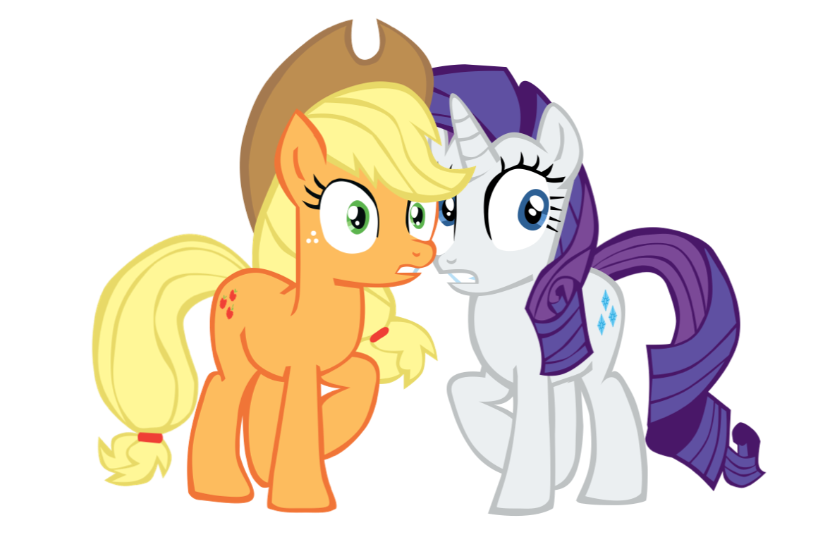 Applejack and Rarity by BenPictures1 on DeviantArt
