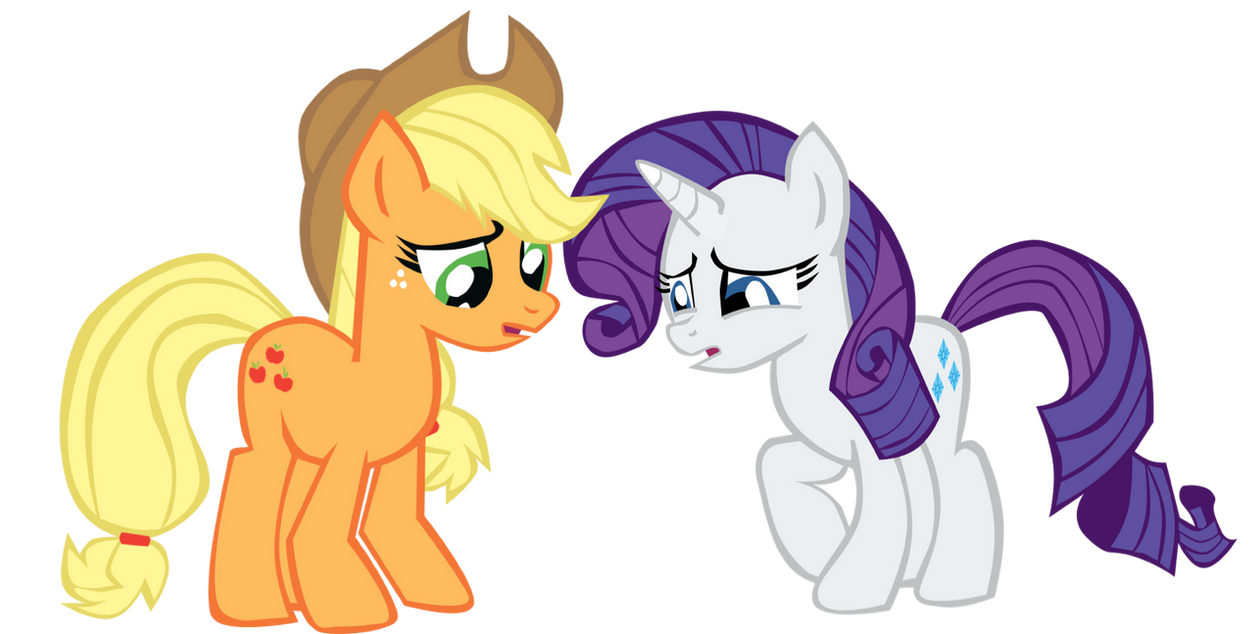 Rarity and Applejack by BenPictures1 on DeviantArt