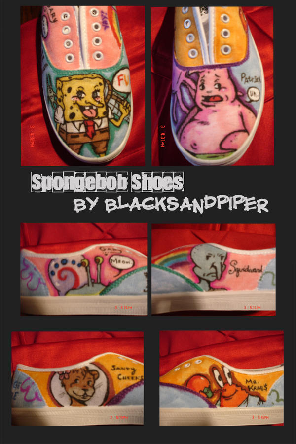 Spongebob Shoes by BlackSandPiper on DeviantArt