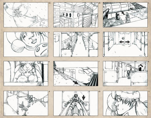 'The Man' Storyboard Page 1