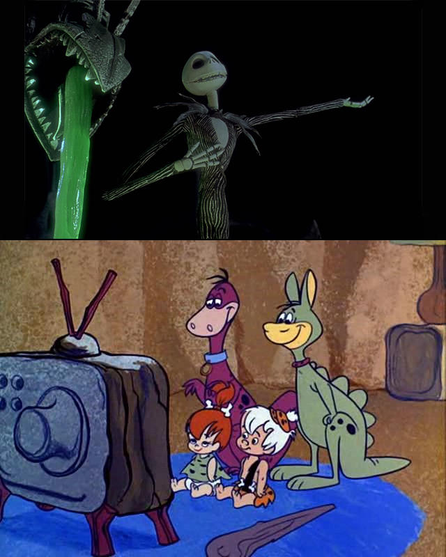 Tnb Animation Pebbles Bam Bam Dino and Hoppy Watching TNB Xmas by Uranimated18 on ...
