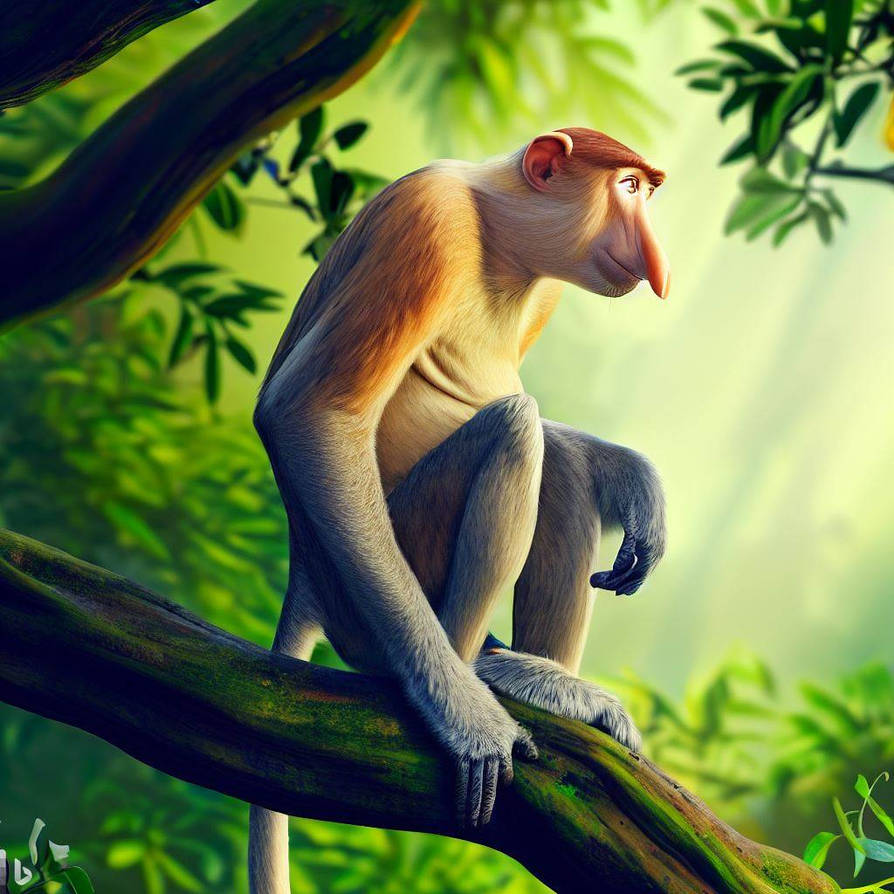 Proboscus Monkey by Uranimated18 on DeviantArt
