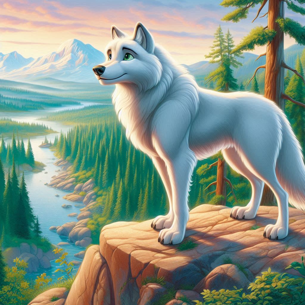 Disney Style White Wolf by Uranimated18 on DeviantArt