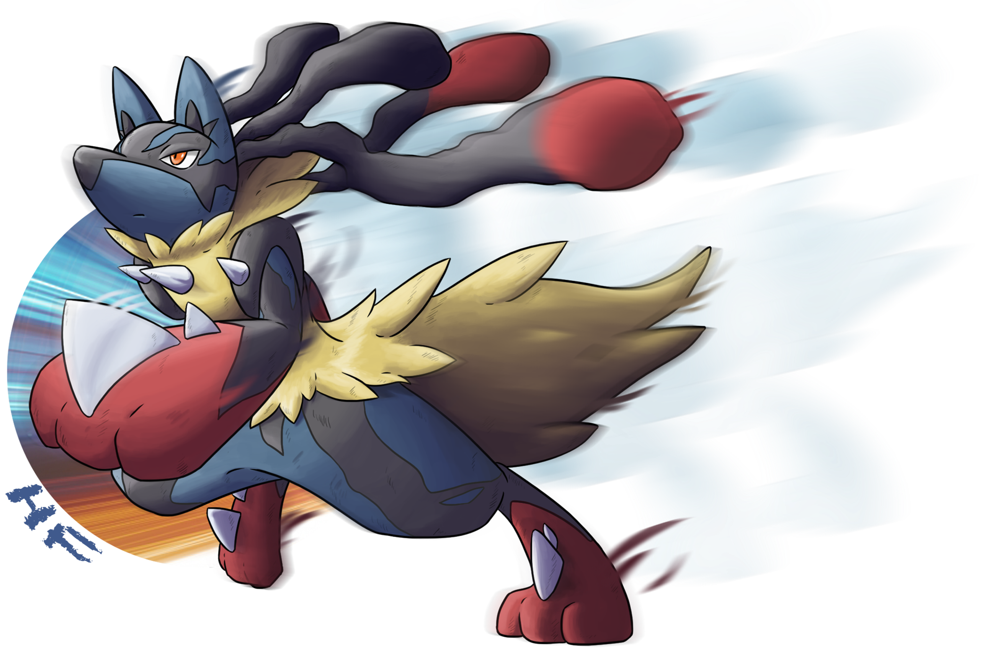 Shiny Redo: #448 Lucario + Mega Lucario by SkydraoftheGoddesses on  DeviantArt