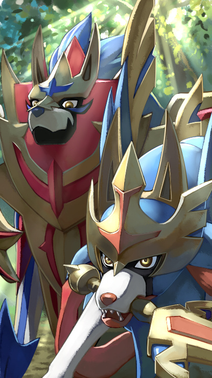 Zacian and Zamazenta by albrt-wlson on DeviantArt