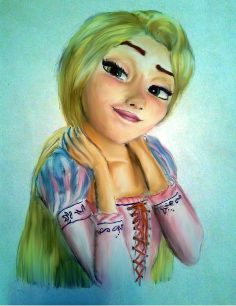 Rapunzel- Coloured