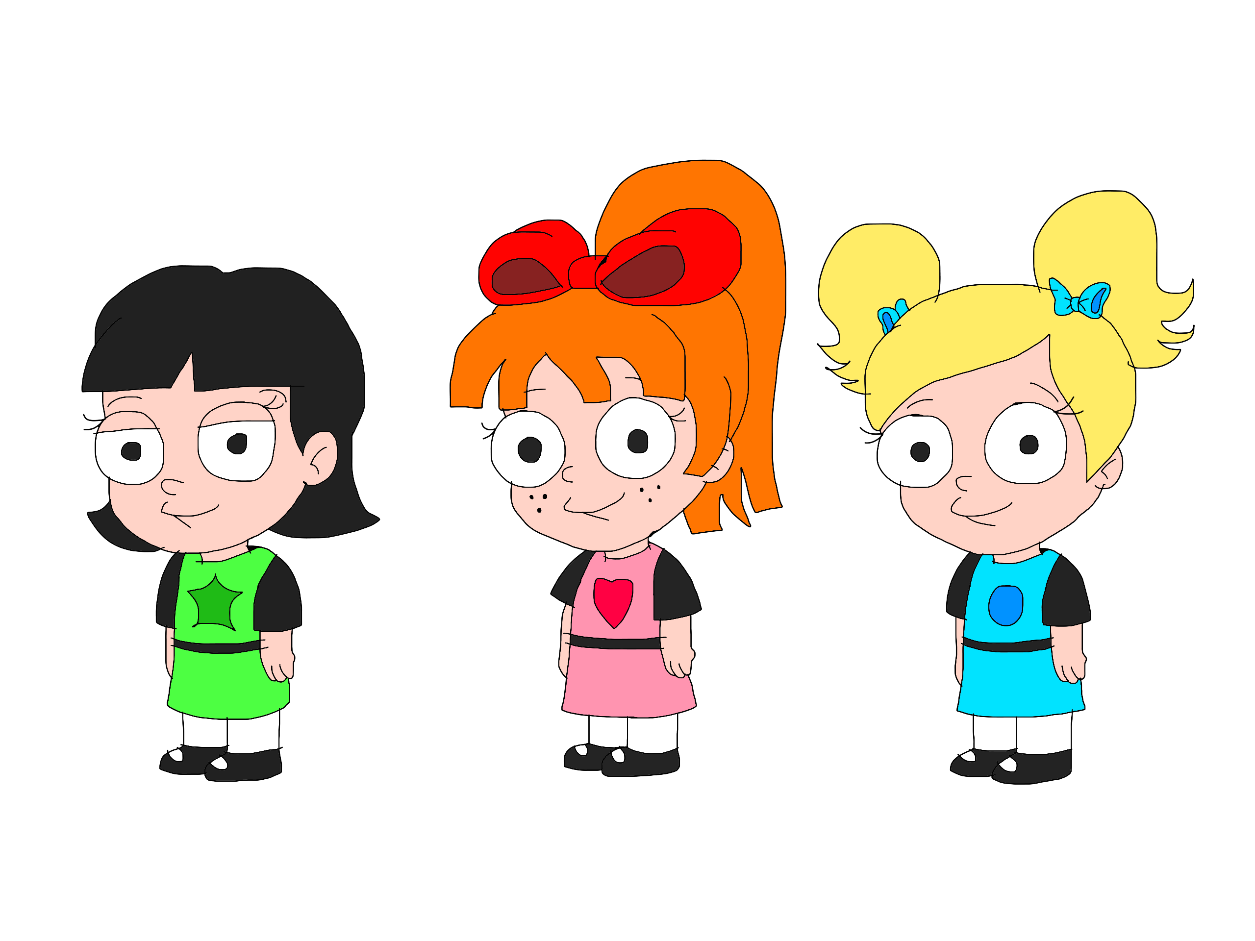 The Powerpuff Girls (Family Guy style) by KaiSaunders85 on DeviantArt