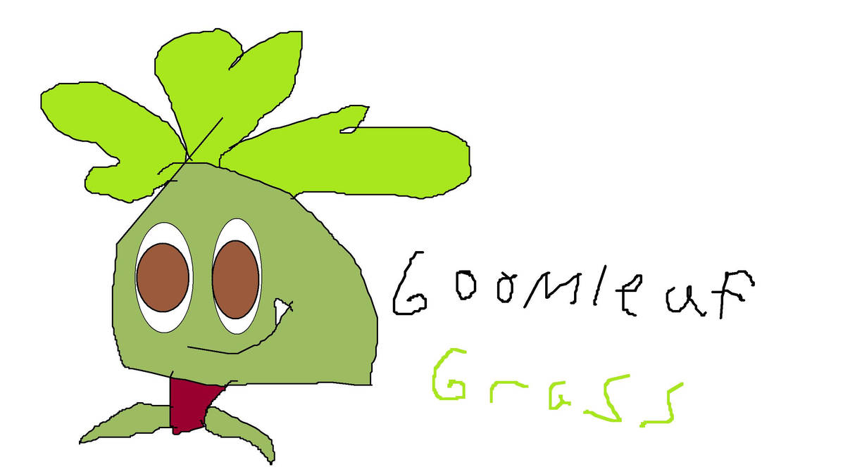 Fakemon starter Goomleaf by SeantheInkling on DeviantArt