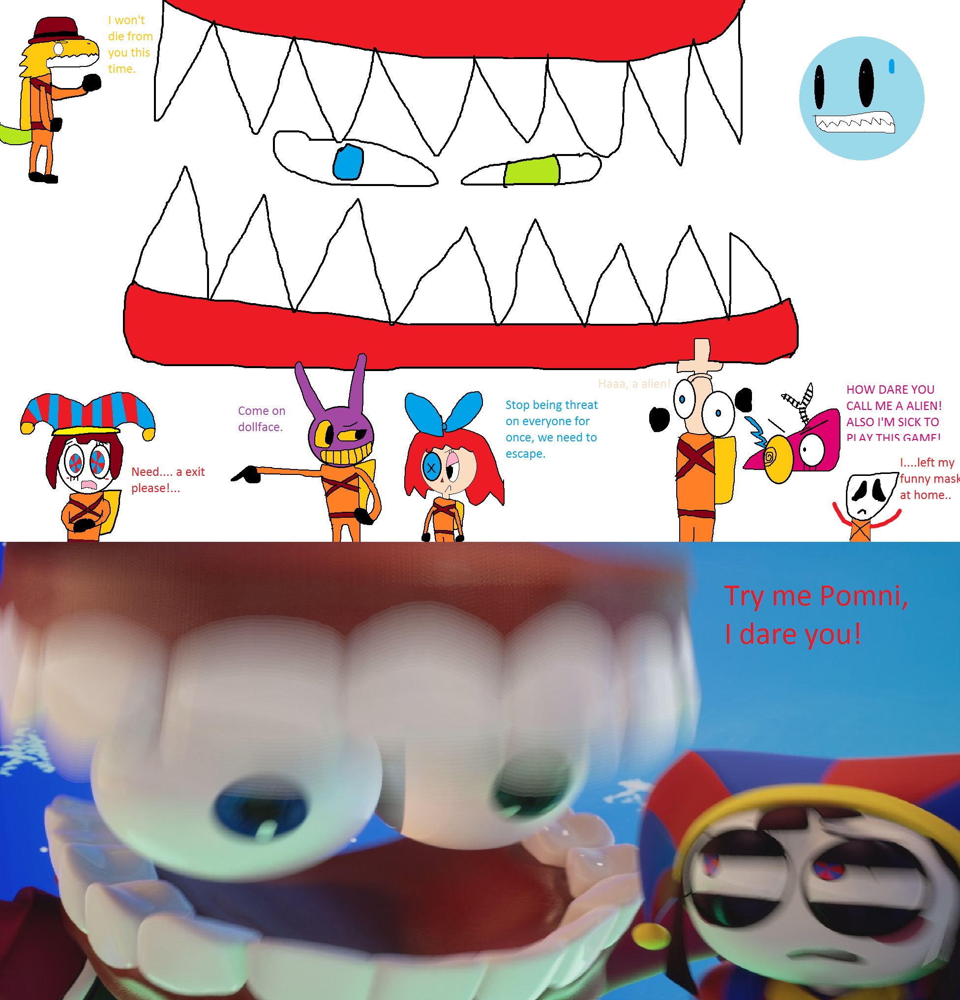 Talc But The Cast Wears Orange