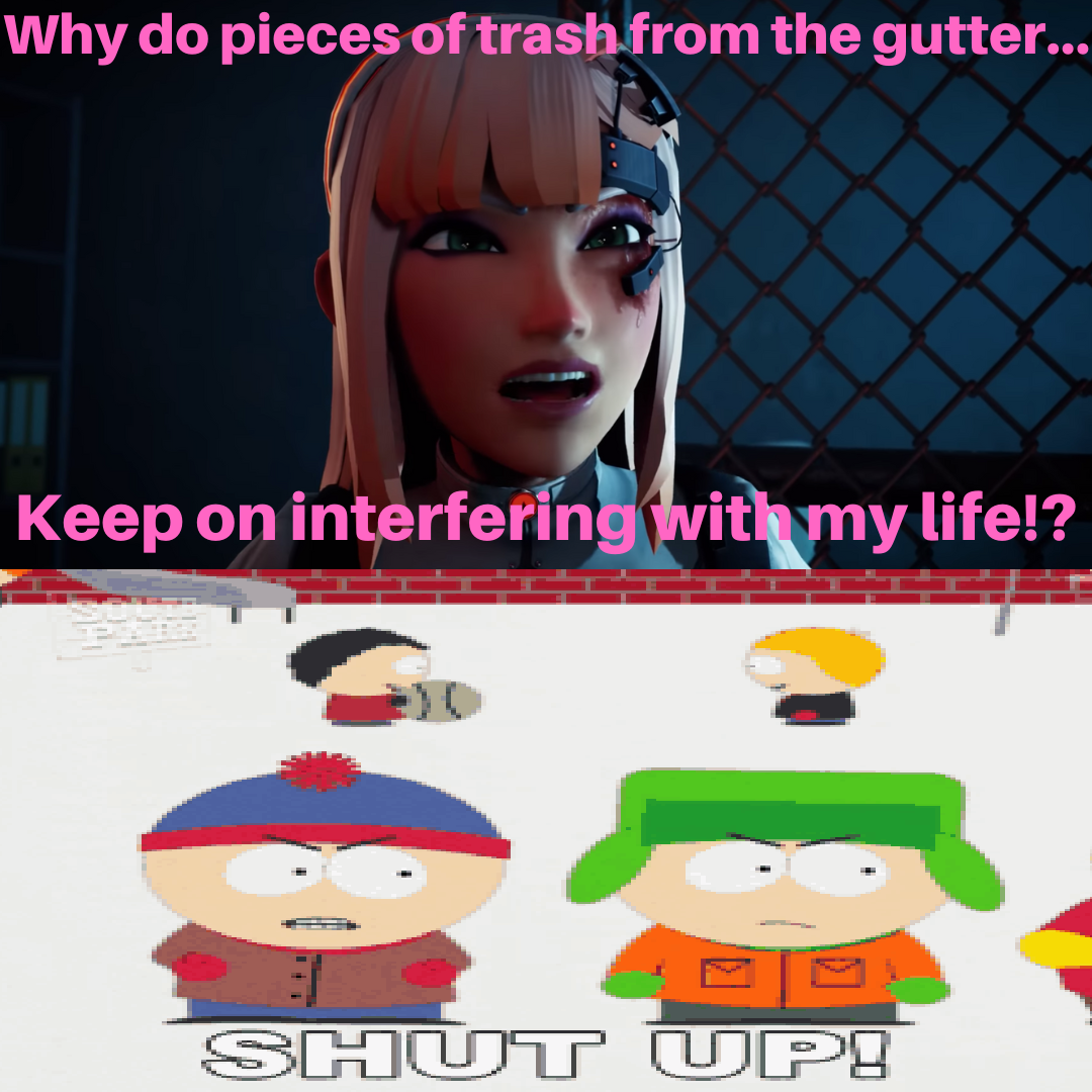 Stan and Kyle tells Evelyn to shut up