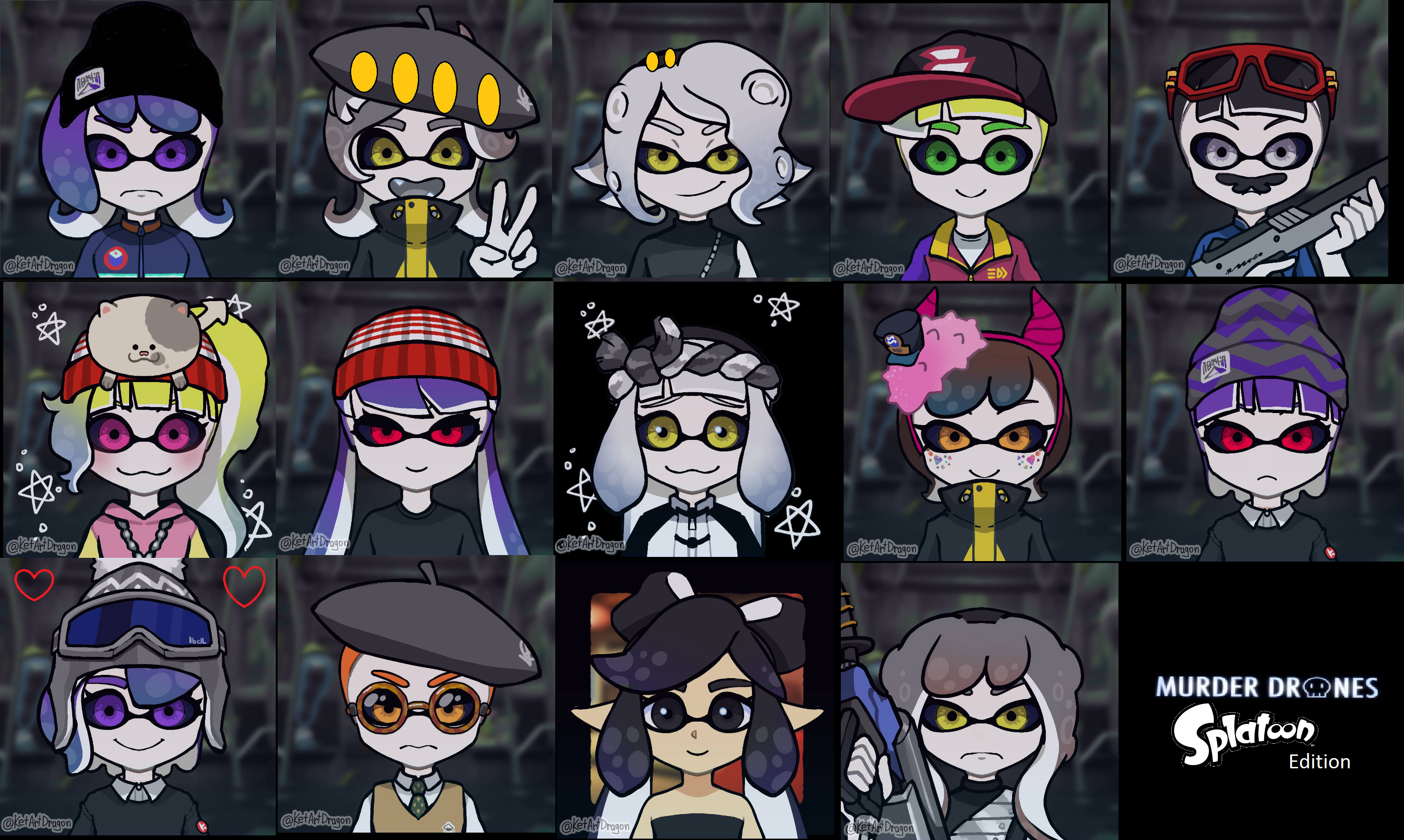 Murder Drones Splatoon Edition Completed