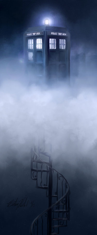 TARDIS in the Clouds by LuoLanJP