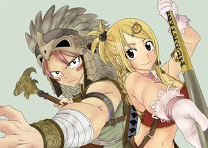 Natsu And Lucy Colored
